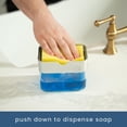 thumbnail image 2 of S&T INC. Countertop Dish Soap Pump Dispenser and Sponge Caddy for Kitchen Sink, Silver (329201), 2 of 6