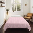 thumbnail image 4 of Pink Geometric Tapestry for Bedroom Wall Hanging Tapestry, Modern Minimalism Solid Color Striped Ceiling Backdrop Tapestries Poster Blanket Wall Decor for Teens Room Living Room Dorm 59" x 90", 4 of 8