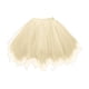thumbnail image 3 of Falda tutú de tul para mujer, traje enagua de tul para niña y mujer, vestido de fiesta para adultos, disfraz para eventos, conciertos, graduaciones, H Color champagne, 3 of 10