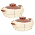 thumbnail image 4 of Shisuyan 2pcs Casserole With Lid Chinese Clay Cooking Pot Korean Stone Pot Chinese Cookware For Home, 4 of 9