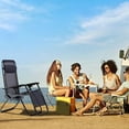thumbnail image 2 of JTWEEN Plateau de Chaise Gravité, Porte-Gobelet Latéral pour Fauteuil Inclinable pour Rangement de Gobelets d'Eau et Collations, Porte-Gobelet Amovible, Table d'Appoint Portable pour Chaise de Pelouse pour Plage, Pêche, Voyage, Pique-Nique, 2 of 7