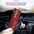 thumbnail image 3 of [PST] Samsung Galaxy A33 5G Kickstand Rotating Ring Case, Heavy Duty Hybrid Shock Absorption Rugged Hard Phone Case Cover, 3 of 3