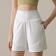 thumbnail image 4 of Puntoco Pantalones cortos deportivos para mujer, de verano, lisos, con bolsillos, cintura alta, informales, deportivos, 4 of 4