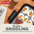 thumbnail image 6 of Nonstick Ceramic Electric Flat Top Griddle 20 x 10.5" Cooking Surface, Precision Temp up to 400°F, Includes Drip Tray & Recipe Guide, 6 of 6