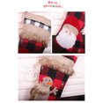 thumbnail image 2 of Calcetines navideños con cuerda colgante muñeco de nieve Santa Festival dulces bolsas de regalo elementos de punto árbol colgante pared puerta Kits de decoración para fiestas Muñeco de nieve Yuarrent HA069862-02, 2 of 6