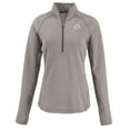 thumbnail image 2 of Women's Cutter & Buck Heather Gray Los Angeles Rams  Peshastin Eco Fleece Recycled Tri-Blend Raglan Half-Zip Jacket, 2 of 3