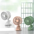thumbnail image 5 of 1200mah Fan Portable USB Charging Fan Mini Desktop Clip Fan 3-speed Mute With Strong Wind Rotating For Home Bedroom, 5 of 11