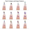 thumbnail image 4 of Iridescent Crystal Ab Color Flatback Nail Stones, 120 pcs Glittering Glass Rhinestones For Diy Nail Art, 4 of 5