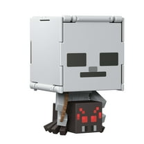 Minecraft Flippin’ Figs Figures, 2-in-1 Fidget Play, 3.75-inch Scale Spider Jockey & Spider