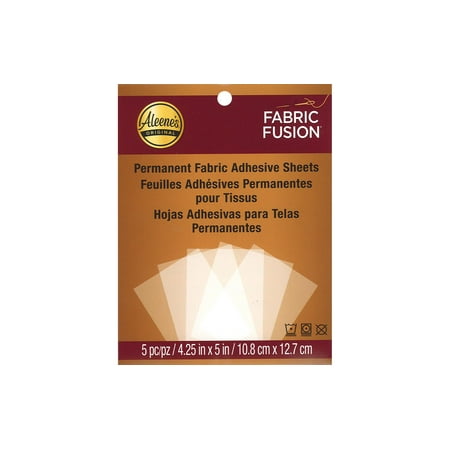 Aleene's Fabric Fusion Sheets 4.25x5 5/Pkg