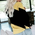 thumbnail image 6 of miqiqism Sweatshirt for Women Comfy Long Sleeve Blouses Juniors Round Neck Tee Shirts Trendy Relaxed Fit Workout Sweater Casual Colorblock Pullover Tunic Clothes,Yellow,XX-Large, 6 of 6