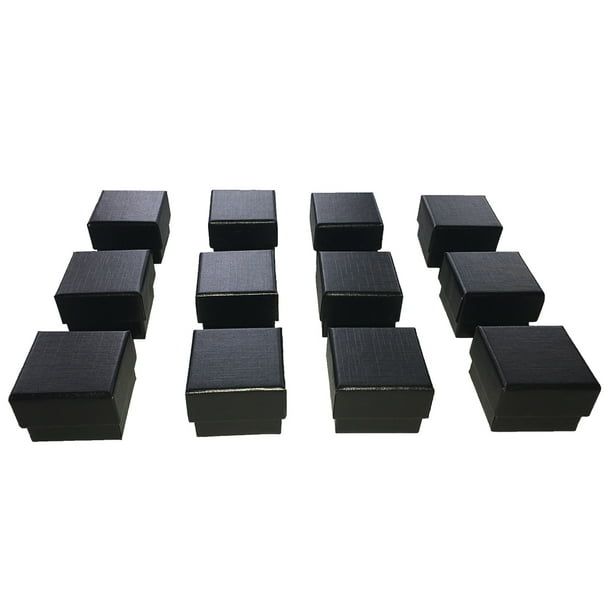 Marimor Jewelry Black Ring Gift Box with Foam and Velvet Insert