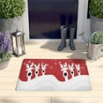 thumbnail image 2 of Red Christmas Reindeer Pattern Flannel Non Slip Door Rugs,Washable Door Mats Indoor,Decorative Door Mats,Dirt-Resistant and Absorbent Doormat for Entrance,Bedroom,Kitchen,Bathroom,23.5x16in(60x40cm), 2 of 5