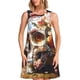 thumbnail image 1 of Disketp Rose Floral Skull para Vestido sin Mangas para Mujeres, Vestidos de Verano para Mujeres, Casual y Holgado para la Playa, 1 of 7