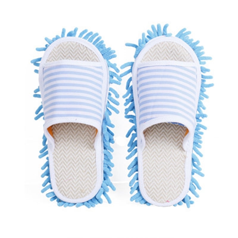Details about   1pc Unisex Washable Dust Mop Slippers Shoes Cleaning House Shoes Cover shoes 