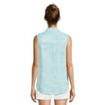 thumbnail image 3 of Time and Tru Women's Sleeveless Button-Down Shirt, 3 of 5