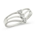 thumbnail image 1 of 10K White Gold Diamond Heart Ring, 1 of 2