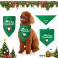 thumbnail image 3 of BESTSKY Dog Scarf,Perfectly Matches Dog Collar,High-Quality Fabric Dog Apparel & Accessories,Red Snowman, 3 of 6