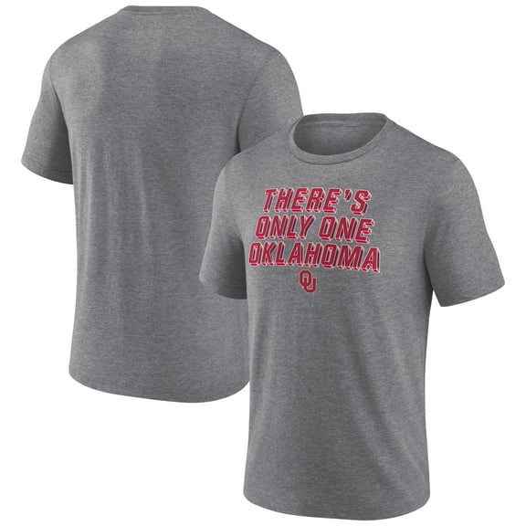 Men's Heather Gray Oklahoma Sooners First Visit Tri-Blend T-Shirt