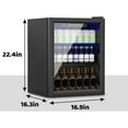 thumbnail image 4 of Dimedeal 1.6 Cu.Ft Mini Beverage Refrigerator, 70 Cans Mini Fridge with Glass Door, Small Cooler for Office Bedroom Home Bar, Black, 4 of 7