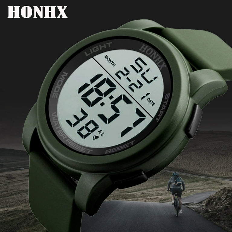 Zhuoting Men Analog Digital Watch with Wrist Watch Band Watch Hands Watch to Count Steps for Women Women Analog Watch Atomic Solar Watch W59 Durable