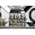 thumbnail image 2 of 13" x 7" Silver Polystone People Sculpture, by DecMode, 2 of 11