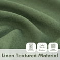 thumbnail image 5 of DriftAway Double Layer Linen Blackout Tie Up Curtains Thermal Insulated Fully Lined Balloon Roman Shade Bathroom Window Adjustable Rod Pocket for Small Window 25 Inch by 47 Inch Olive Green, 5 of 5