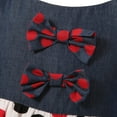 thumbnail image 5 of Richie House Little Girls Bold Red Black Polka Dotted Dress 3, 5 of 7