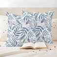 thumbnail image 3 of Blue Leaf Outdoor Waterproof Pillow Covers, Watercolor Pastoral Purple Plant Fall Fruit Decorative Square Throw Pillowcase Sofa Cushion Sham for Patio/Couch/Chair, 20"x20" 2 Pack, 3 of 8