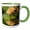 Green/White, variant on 3drose, Usa, Minnesota. Red Fox, 11oz Two-tone Black Mug
