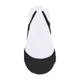 thumbnail image 3 of Women 2 Pairs Sling Liner Socks Low Cut No Show Half Socks Slingback Invisible Non Slip Heel Liner Toe Topper Sock for Heels Flats Pumps Shoes Comfortable Breathable Footwear, Black, 3 of 7
