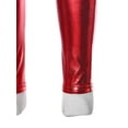 thumbnail image 5 of YONGHS Kids Girls Shiny Metallic Hip Hop Street Dance Harem Pants Trouser Red 11-12, 5 of 6