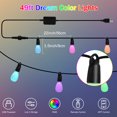 thumbnail image 5 of 50 Ft Outdoor LED String Lights with Remote Control, Multicolor, 5 of 7