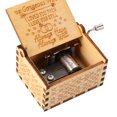 thumbnail image 3 of Caja de música de madera Manivela ligera para decoraciones de recuerdos (E) Sywqhk Libre de BPA, 3 of 9