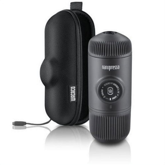 Wacaco Nanopresso Portable Espresso Maker bundled with Nanopresso Protective Case, Compatible with Ground Coffee