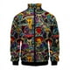 thumbnail image 2 of Chaqueta informal con cremallera para hombre y mujer, ropa de primavera y otoño, con estampado lavado, camisetas de manga larga, chaquetas cómodas hawaianas, abrigos para hombre, 2 of 5