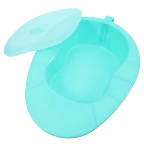 BRIGHTFUFU Sartén de cama resistente, cómodas sartenes para cama, inodoro portátil, sartenes grandes para ancianos, hombres y mujeres, pacientes postrados en cama