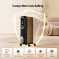 thumbnail image 6 of iLake Oil Filled Radiator Heater,1500W Electric Radiator Space Heater with 7 Oil-Filled Fins,3 Heat Settings, Adjustable Thermostat,Tip-Over and Overheat Protection,Portable Space Heater for Indoor, 6 of 8