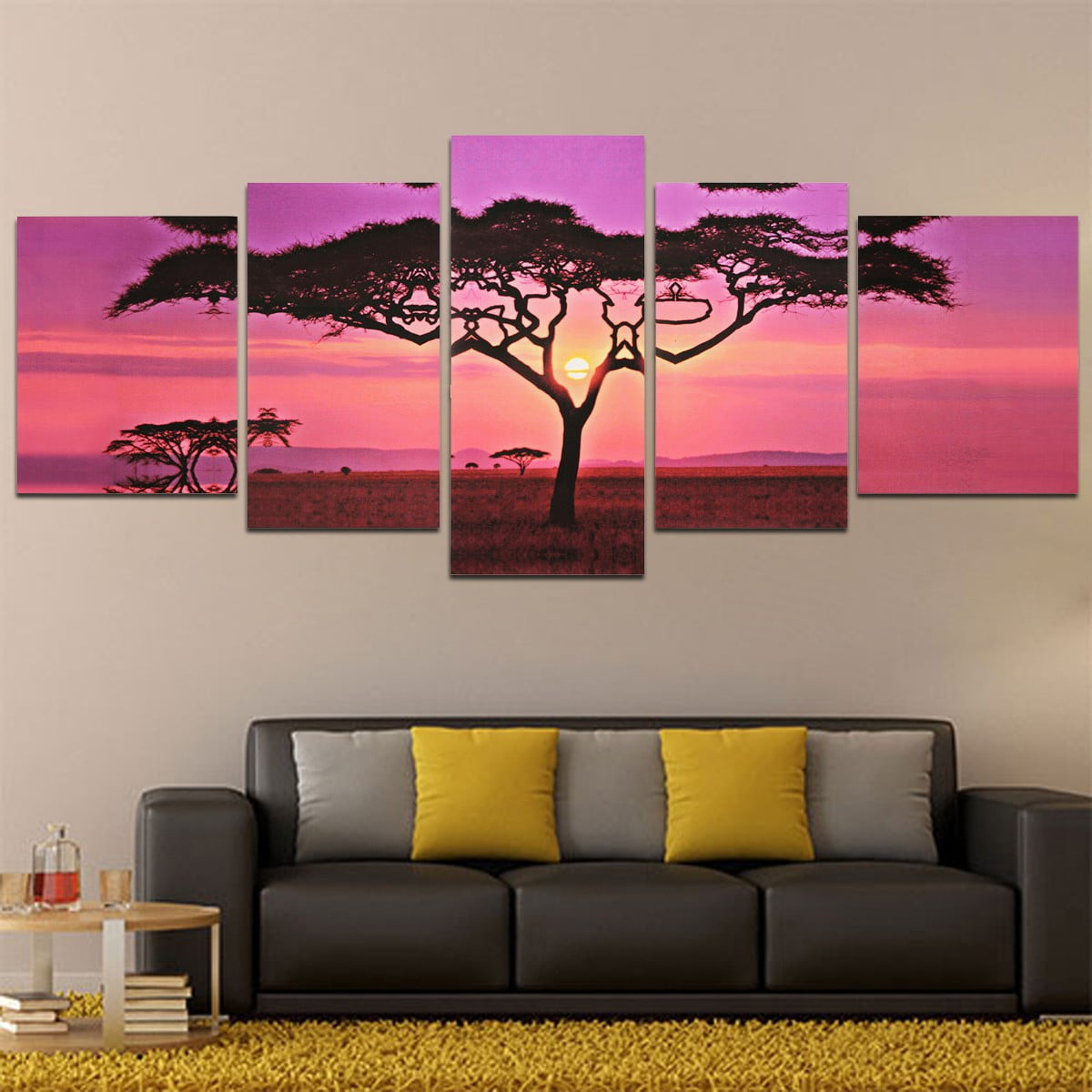 Landscapes Painting 5pc Canvas Print Nature Poster Wall Art Gift 2019 Home Decor