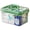 transparent green, variant on Clear Two Tier Medicine Storage Box Large Capacity First Aid Organizer with Lockable Latches and Handle for Home Kitchen Bathroom