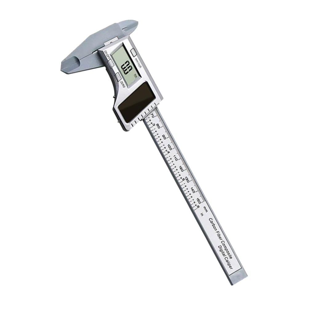 Solar Power Electronic Digital Vernier Caliper, LCD Gauge Micrometer, 150mm 6 Inch Ruler Measuring Tool