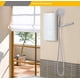 thumbnail image 2 of Soporte de brazo de ducha ajustable, con soporte de gancho de pared Universal y bola pivotante de latón, soporte de cabezal de ducha para cabezales de ducha de mano, 2 of 5