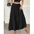 thumbnail image 6 of Zeagoo Women's Skirts with Pockets Flowy A Line Skirts for Womens 2025 Casual Maxi Skirts High Waisted Skirts for Women Tiered Skirts, 6 of 7