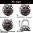 thumbnail image 4 of Master Lock School Locker 3 Digit Combination Lock, Black, 4 of 11
