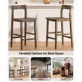 thumbnail image 5 of Joyyskill Wood Bar Stools Set of 2, Counter Height Barstools Armless Farmhouse Wooden Bar Dining Chairs with Solid Wood Legs, Brown, 5 of 5