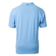 thumbnail image 3 of Men's Cutter & Buck Powder Blue FC Dallas DryTec Virtue Eco Pique Tile Print Recycled Polo, 3 of 3