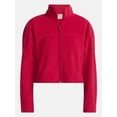 thumbnail image 6 of No Boundaries Polar Fleece Zip Up Jacket, Women’s and Women's Plus XXS-4X, 6 of 6