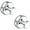 Chrome, variant on Suction Cup Hooks 2-Pack, Silver, Removable Towel Hook with Vacuum Seal for Bathroom Shower Glass Door Wall, Holds 15 lbs, No Drill Needed.