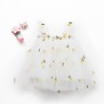thumbnail image 4 of Birdeem Robe d'Été Adorable pour Bébé Filles Robe Douce Sans Manches à Bretelles Imprimé Fleurs Dentelle Robe d'Été, 4 of 12