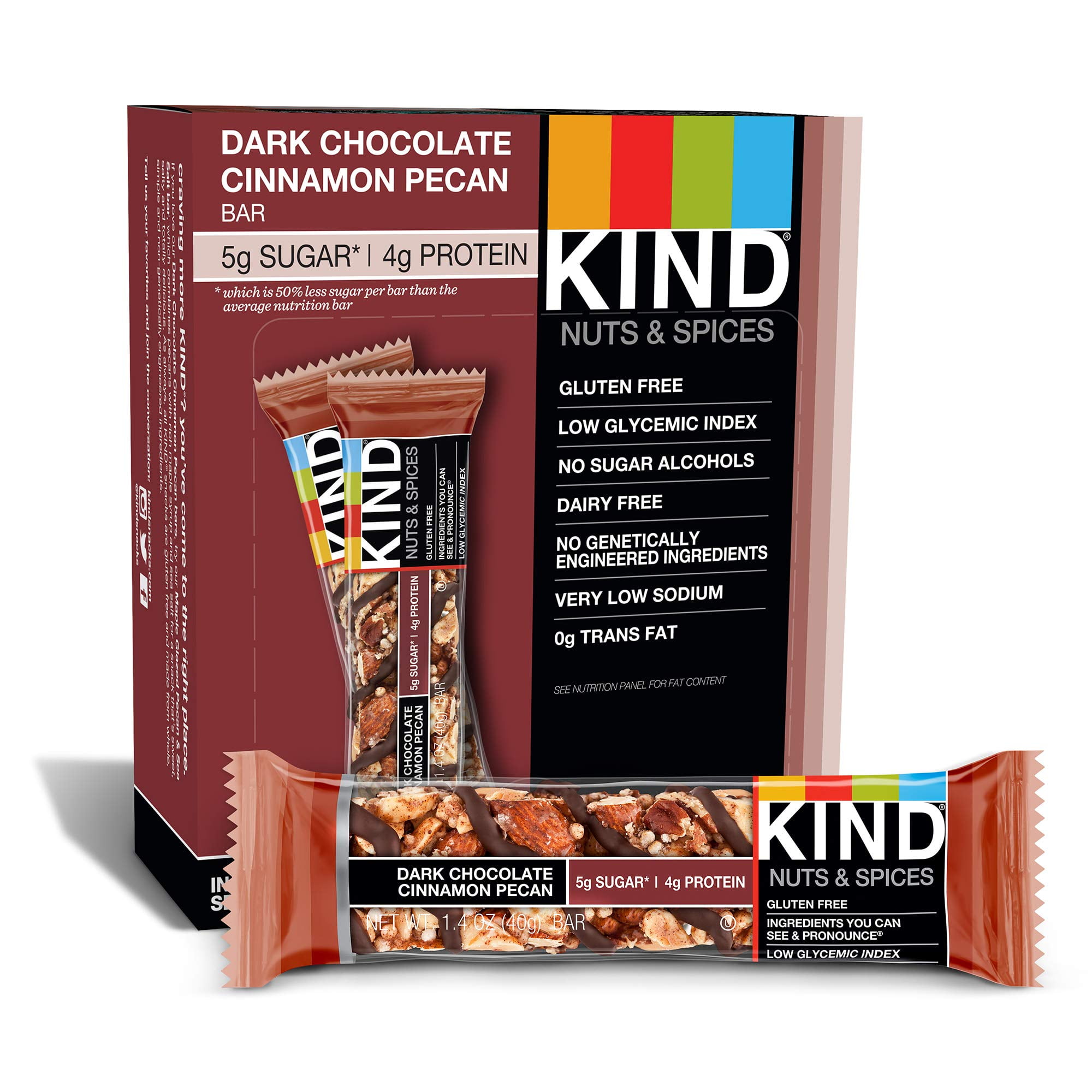 KIND Bars, Dark Chocolate Low Sugar, 1.4 - Walmart.com